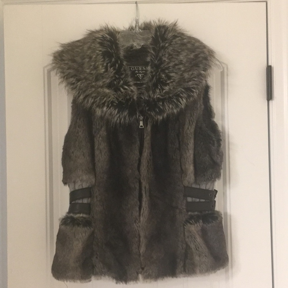 Faux fur vest